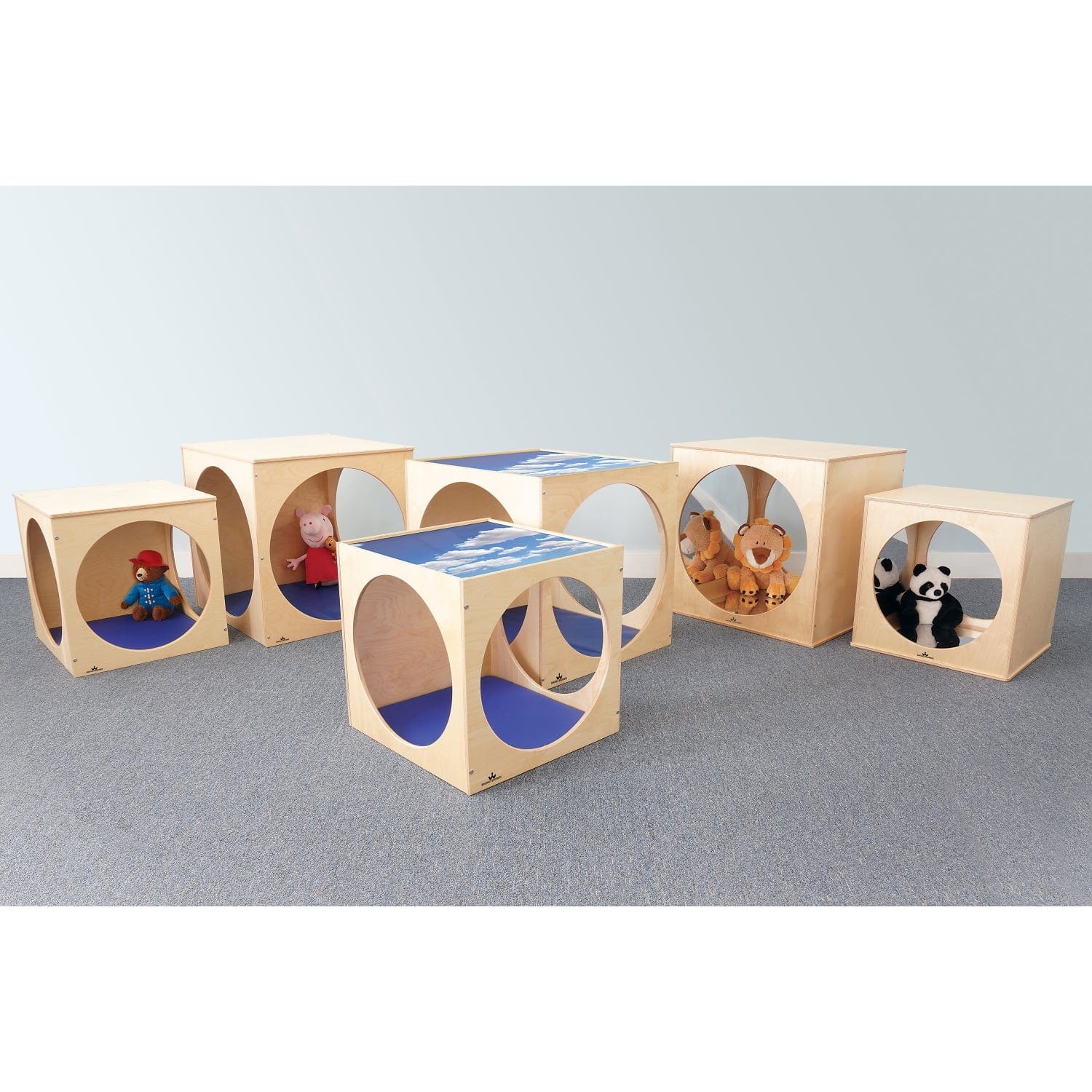 Acrylic Playhouse Cube for Toddlers - Sky Top Design - Indoor & Outdoor Kids Play Tent for Pretend Play & Imaginative Fun