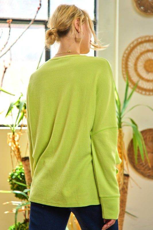 Stylish Button Down Side Slit Pullover Knit Top for Women | Casual & Office Wear | Perfect for Layering & Everyday Outfits