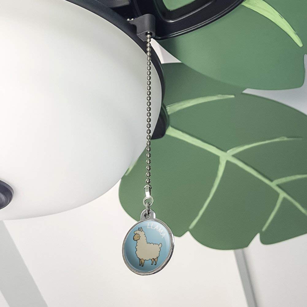 Llama Cartoon Ceiling Fan Pull Chain - Decorative Light Switch Accessory for Kids Room, Nursery & Playroom - Fun Animal Themed Home Decor