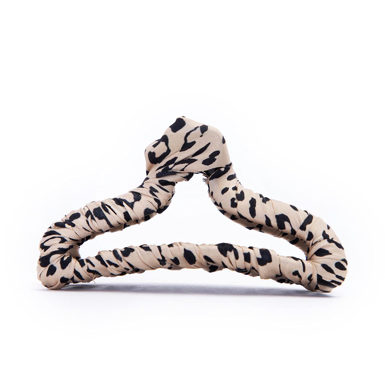 Kitsch Fabric-Wrapped Claw Clip for Women - Medium Open Shape Hair Clips, Jaw Clips for Thick & Medium Hair - Leopard Print Hair Accessories (1pc) - Perfect for Work, Gym & Everyday Hairstyles