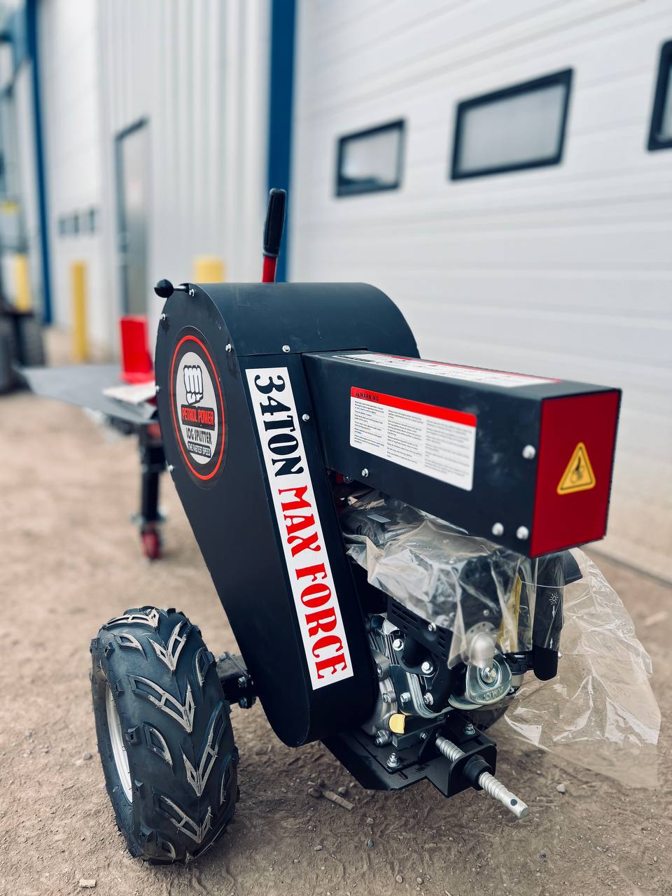 34 Ton Kinetic Log Splitter with 6.5 HP Kohler Engine - Heavy Duty Firewood Splitter for Home Heating, Fireplace & Wood Stove Use | SKU: DRGL35T