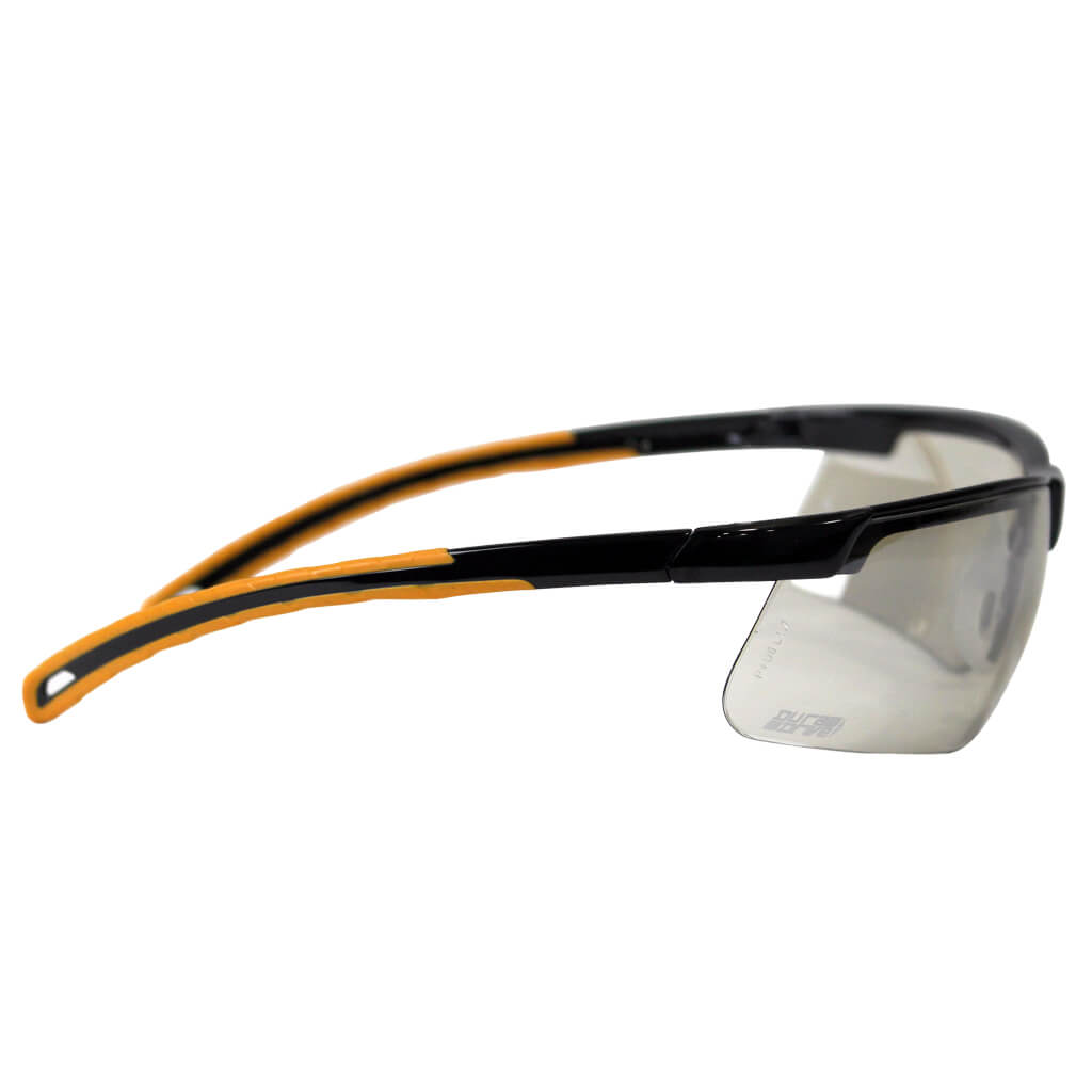 DuraDrive Anti-Fog Semi-Frame Safety Glasses with Mirror Lens - Perfect for Construction, Woodworking & DIY Projects