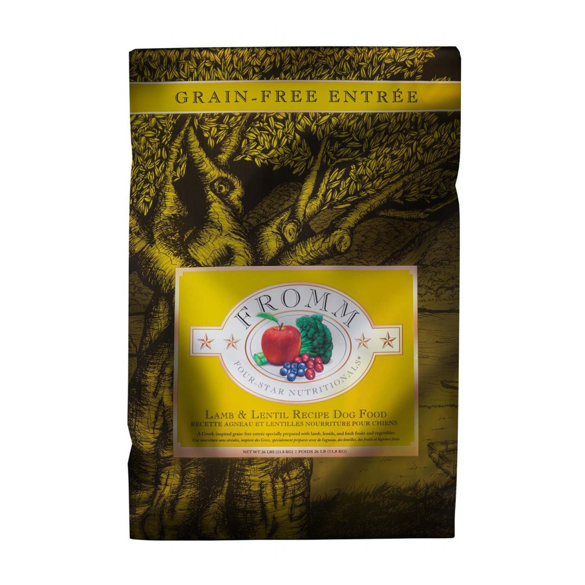 Fromm Lamb & Lentil Recipe Dry Dog Food - Premium Grain-Free Nutrition for Adult Dogs - High-Protein Meal for Active Pets - Perfect for Daily Feeding & Training Rewards