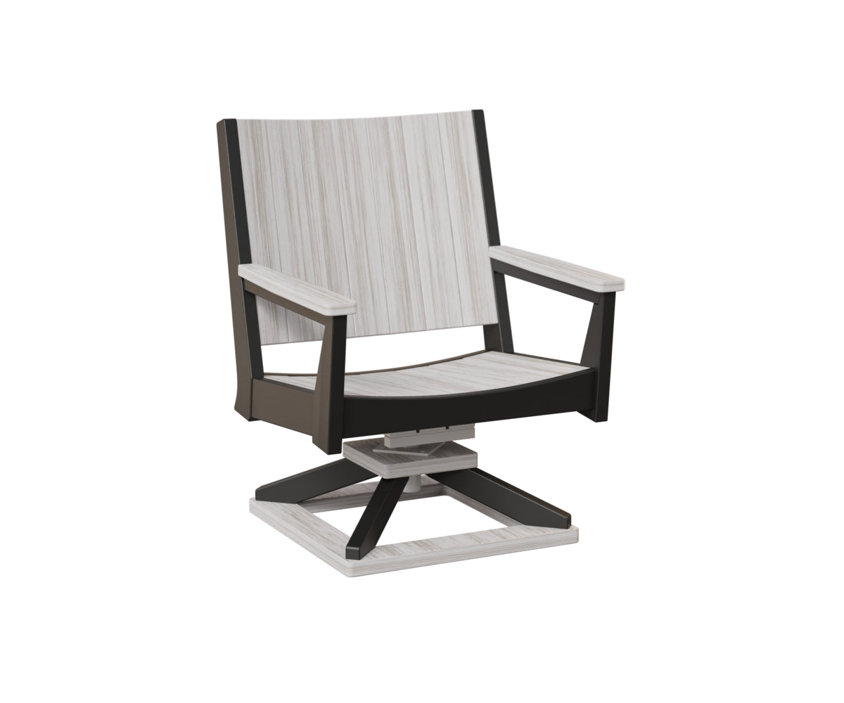 Berlin Gardens Mayhew Chat Swivel Rocker - Outdoor Patio Conversation Chair with Comfortable Cushions for Porch, Deck, or Garden Relaxation