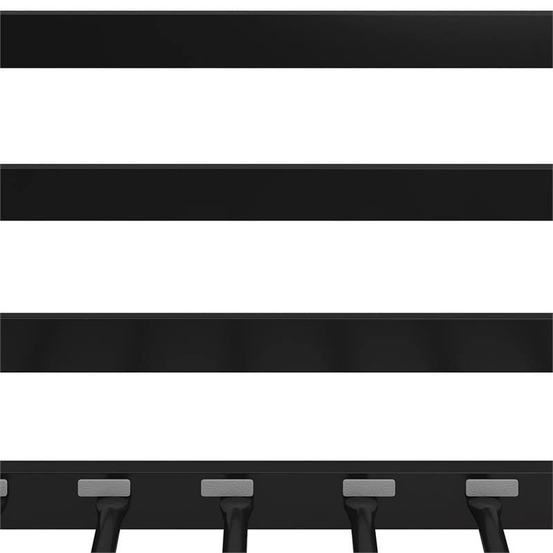 Rosebery Kids Twin Over Twin Metal Bunk Bed in Black - Space Saving Bunk Bed for Kids Room, Dormitory & Sleepovers - Sturdy & Safe Metal Frame with Guardrails