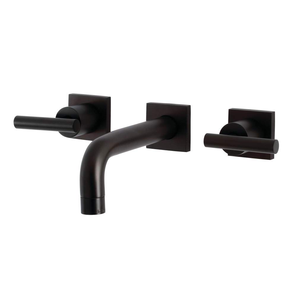 Kingston Brass KS6125CML Manhattan 7-Inch Oil Rubbed Bronze Bathroom Faucet - Perfect for Modern Vanities and Powder Rooms