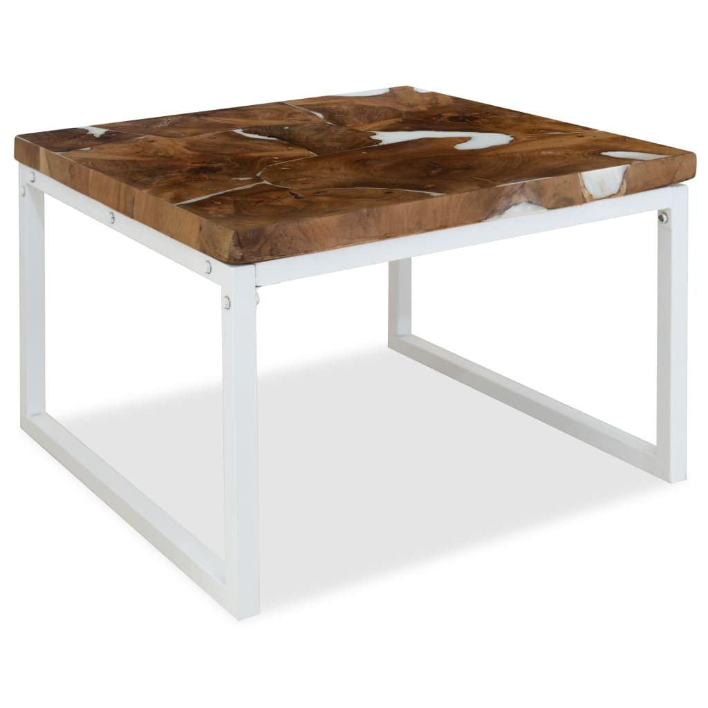 CHARMMA Teak Resin Coffee Table 23.6
