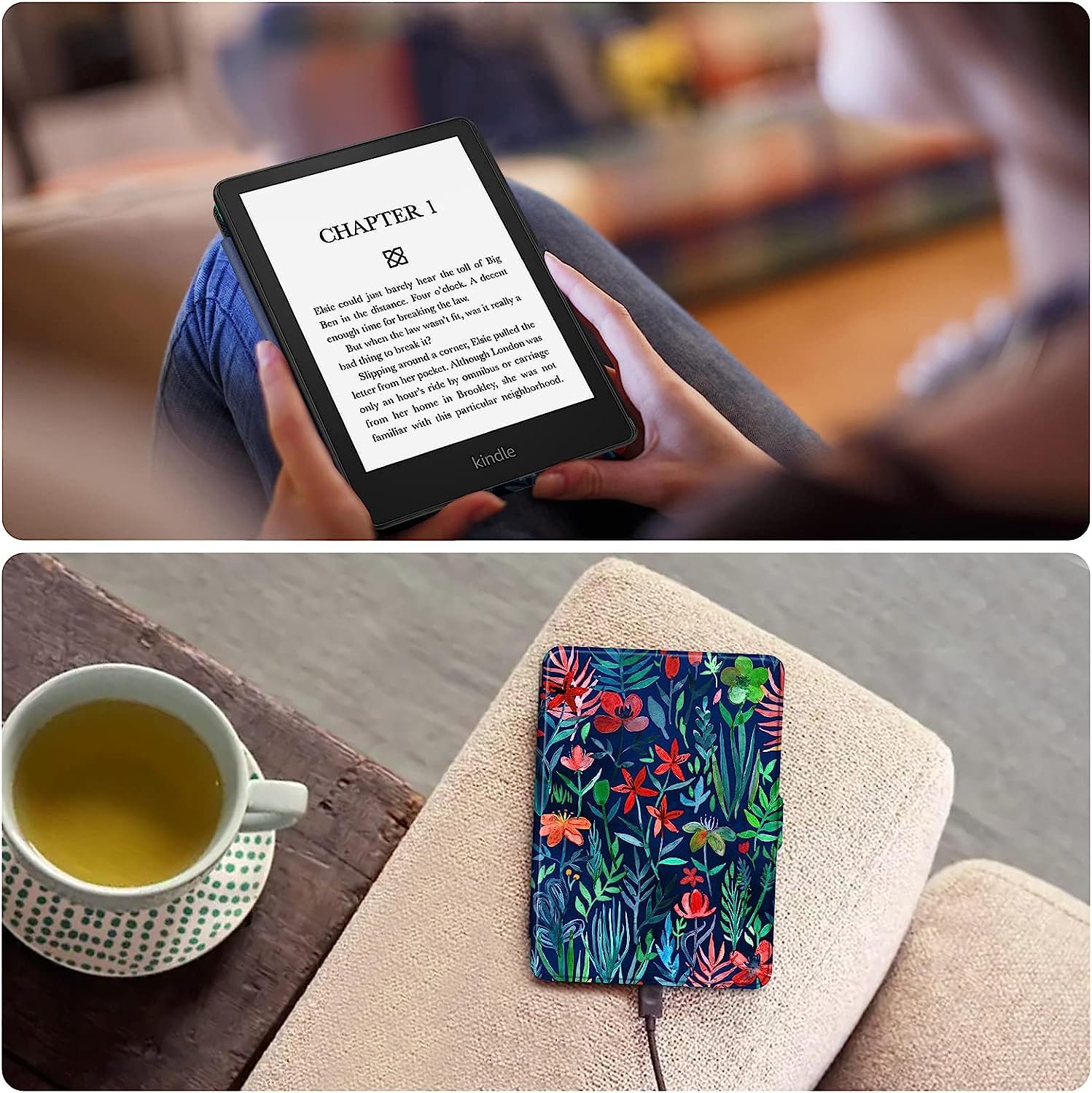 Premium Kindle Paperwhite 10th Gen Case (2018 Model PQ94WIF) - Ultra Lightweight Protective Cover with Hand Strap & Auto Sleep/Wake Feature - Perfect for Reading at Home, Travel & Outdoor Adventures