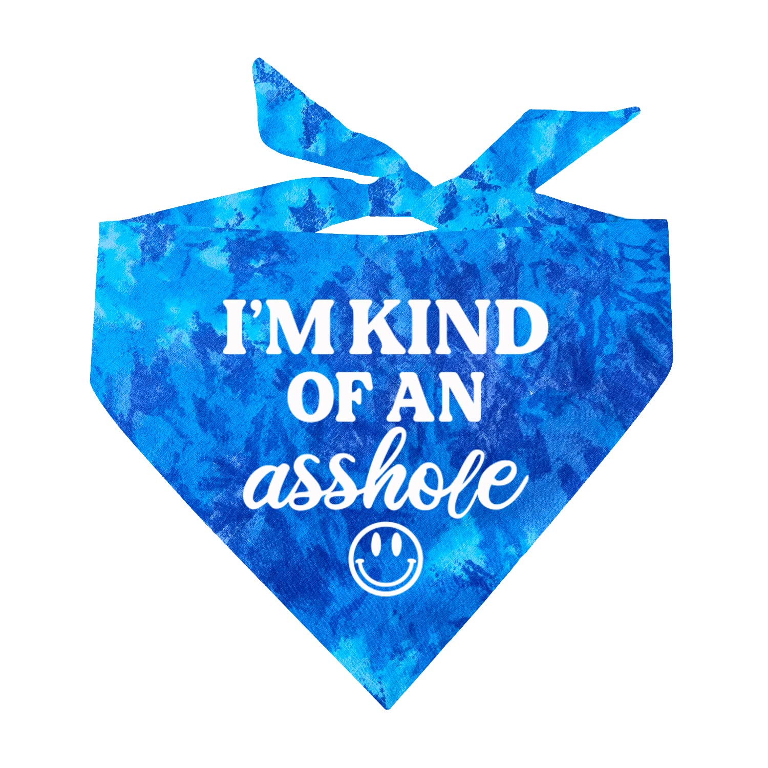 I'm Kind of an A$$Hole Dog Bandana - Funny Pet Bandana for Small & Large Dogs, Adjustable Neck Wrap (Royal Scrunch, OS31) - Perfect for Parties, Halloween & Daily Walks