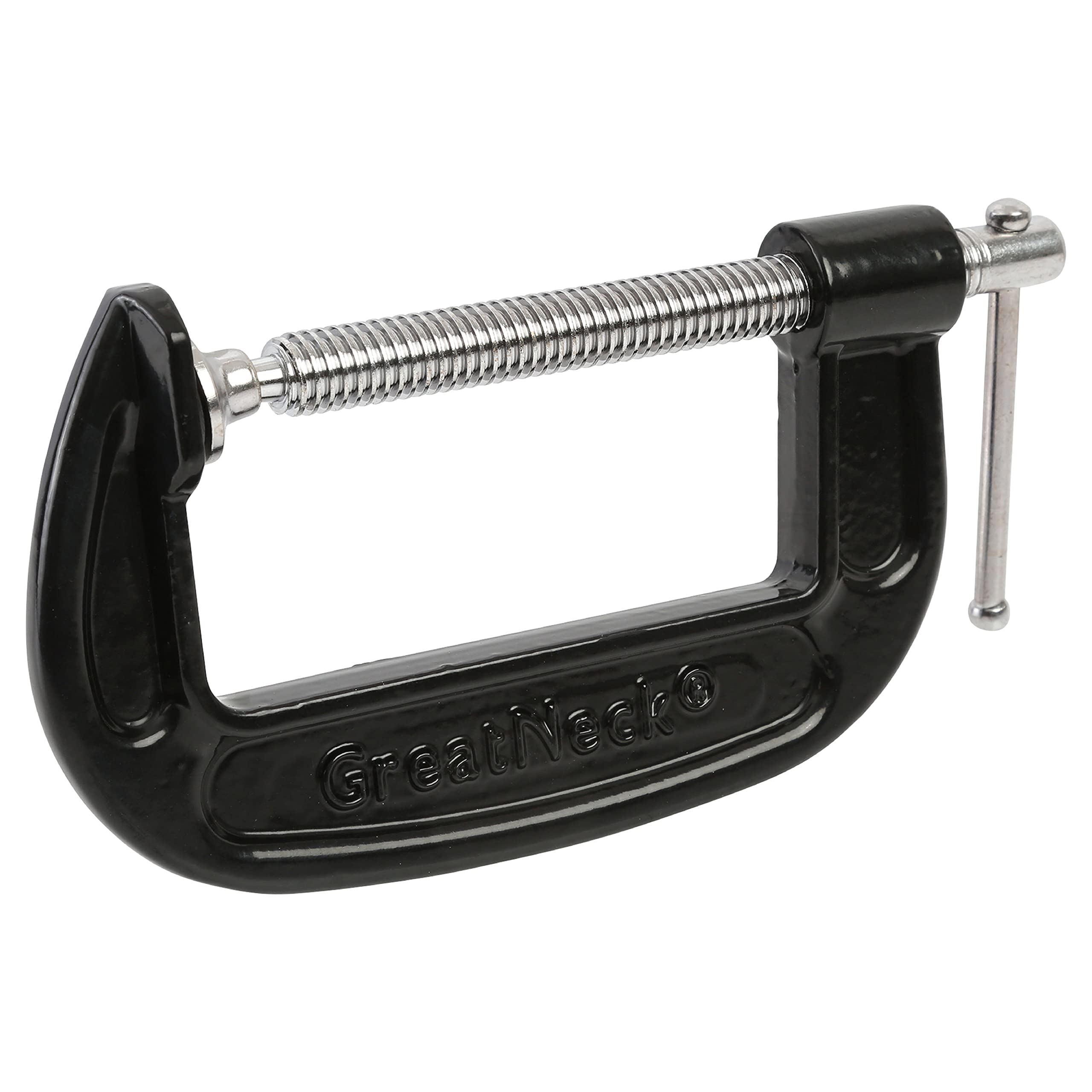 GreatNeck CC4 4-Inch C-Clamp for Woodworking & Auto Repair - Heavy Duty Welding & Home Improvement Tool