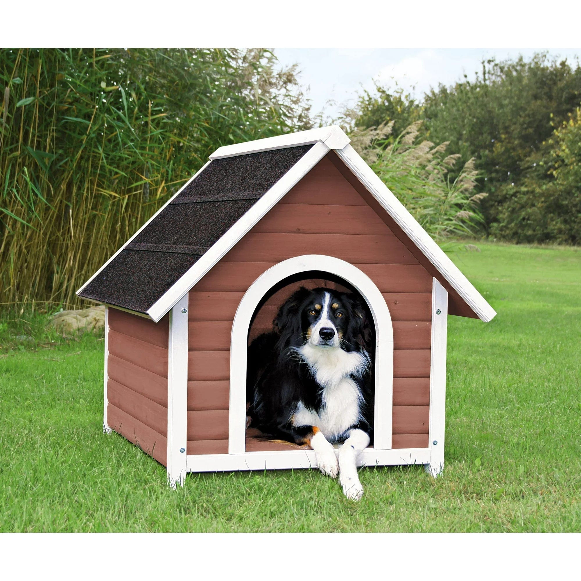 Lucky George Dog Cabin - Cozy Indoor Pet House for Small & Medium Dogs - Perfect for Bedroom, Living Room, or Office Use