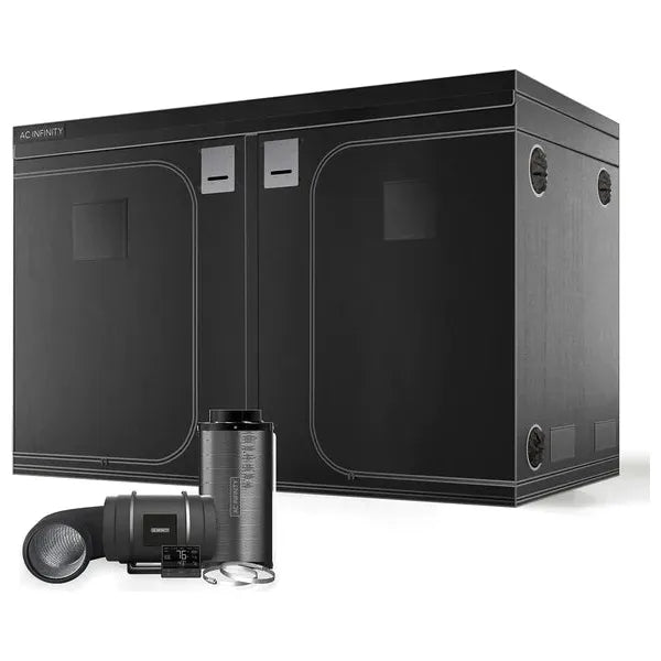 AC Infinity 10' x 10' Grow Tent with Ventilation Kit - Complete Indoor Hydroponic System for Plants, Herbs & Vegetables | Perfect for Home Growers & Commercial Cultivation