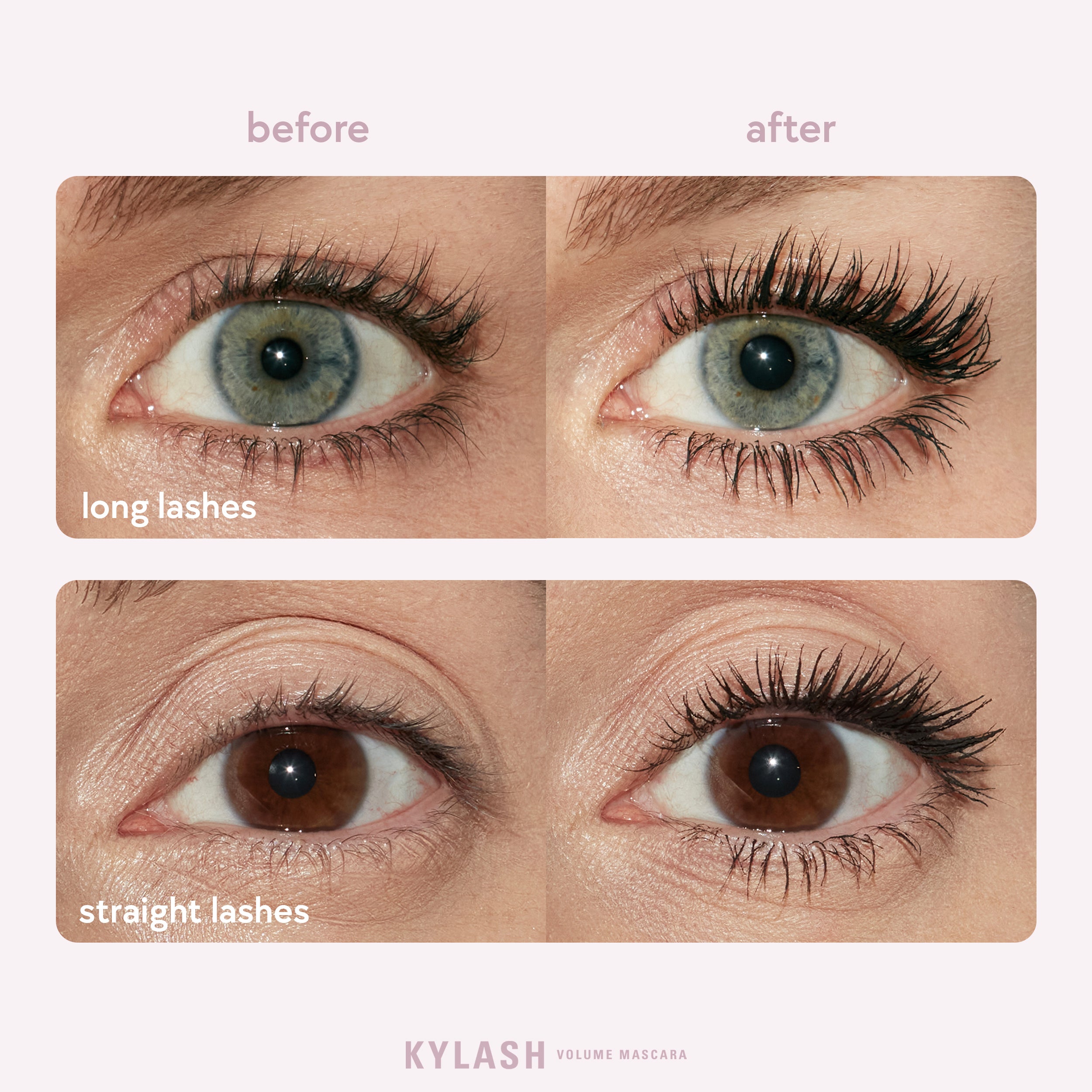 Kylash Volumizing Mascara for Long Lashes - Waterproof & Smudge-Proof - Perfect for Day to Night Makeup Looks