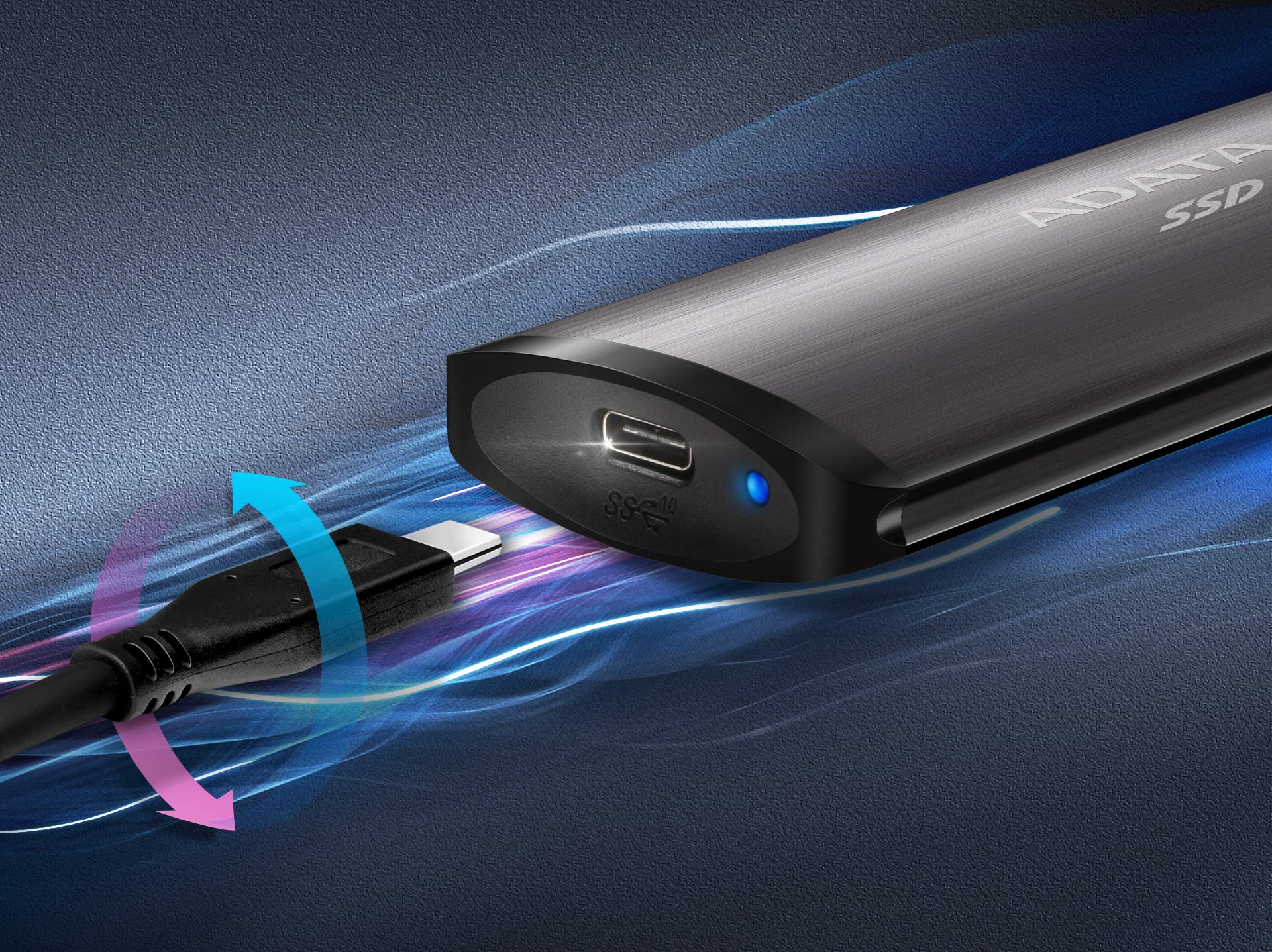 ADATA SE760 1TB External SSD - USB 3.2 Gen 2 Portable Solid State Drive with USB-C, Up to 1000MB/s Read Speed, Shock Resistant - Perfect for Gaming, Photography & Video Editing (ASE760-1TU32G2-CTI)