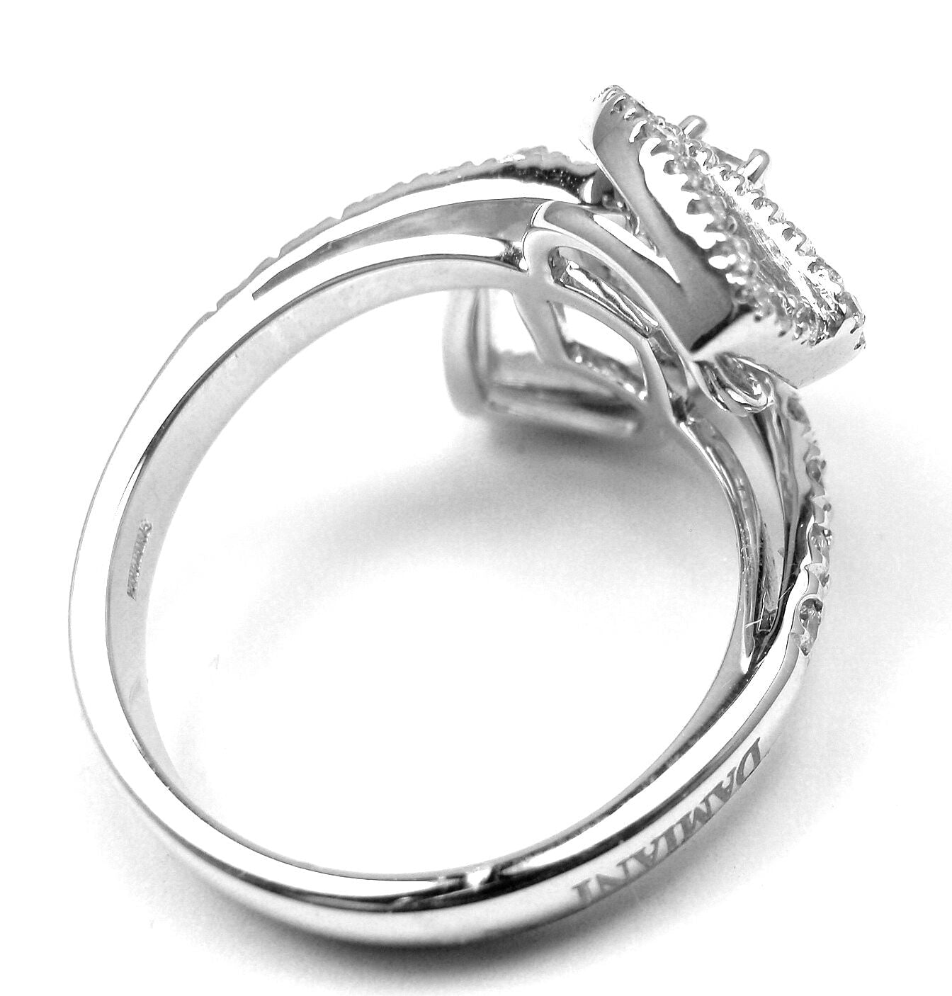 Authentic Damiani Madeira 18k White Gold 0.80ct Diamond Ring with Certificate - Luxury Italian Jewelry for Women, Perfect for Engagement, Anniversary & Special Occasions