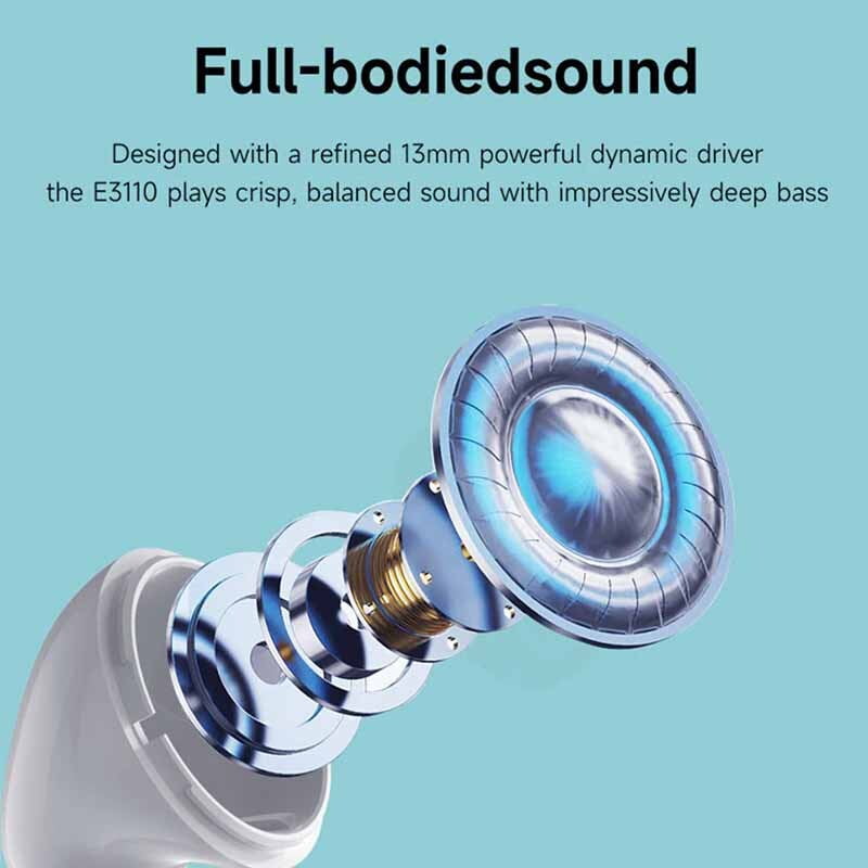Nokia E3110 Wireless Bluetooth Earphones - Comfortable & Noise Cancelling for Gym, Running & Travel