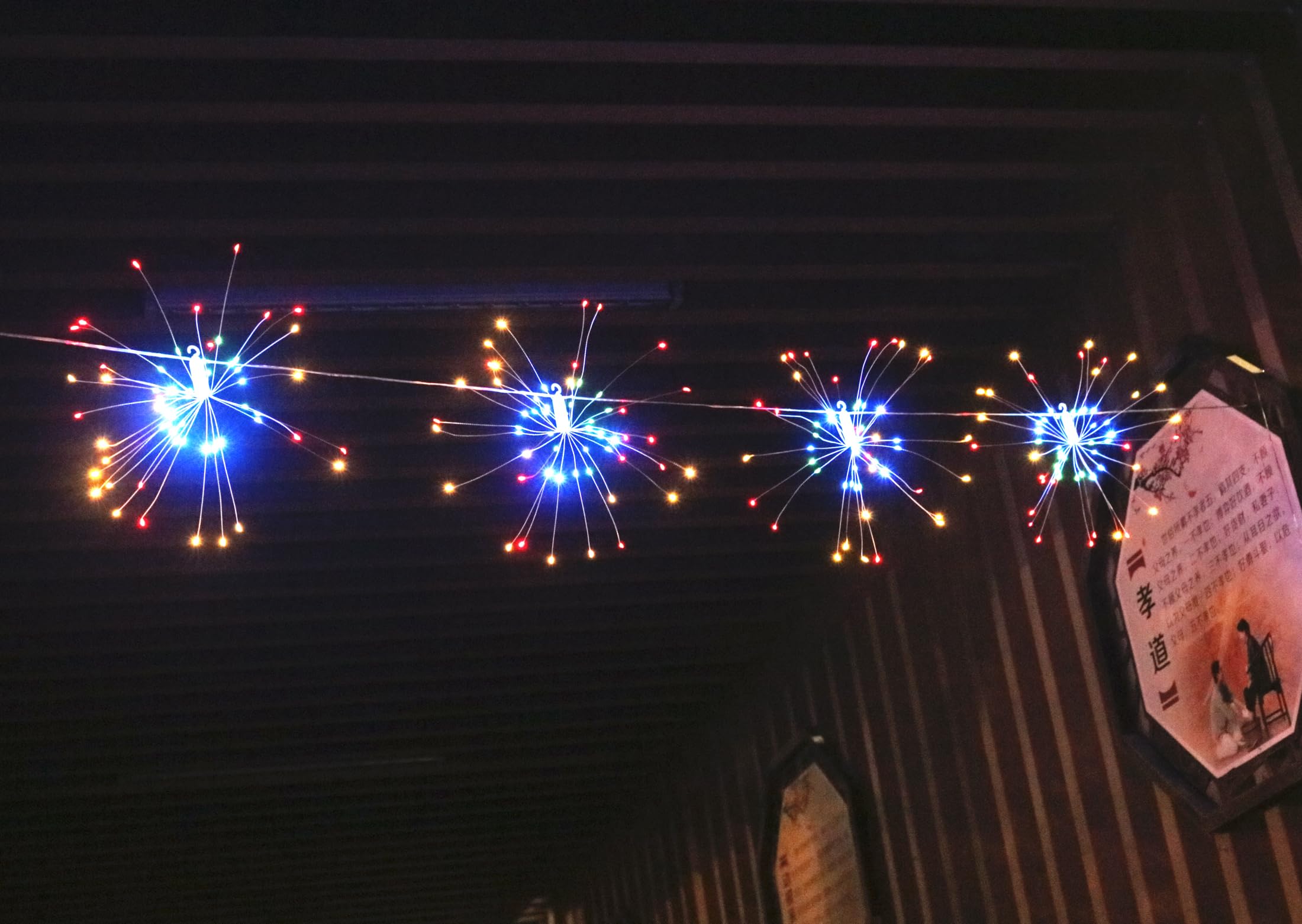 600 LED Starburst Fairy Lights with Remote Control - 10 Connection Copper Wire String Lights, 8 Modes, Dimmer & Timer - Perfect for Christmas Decorations, Garden Lighting, and Party Ambiance