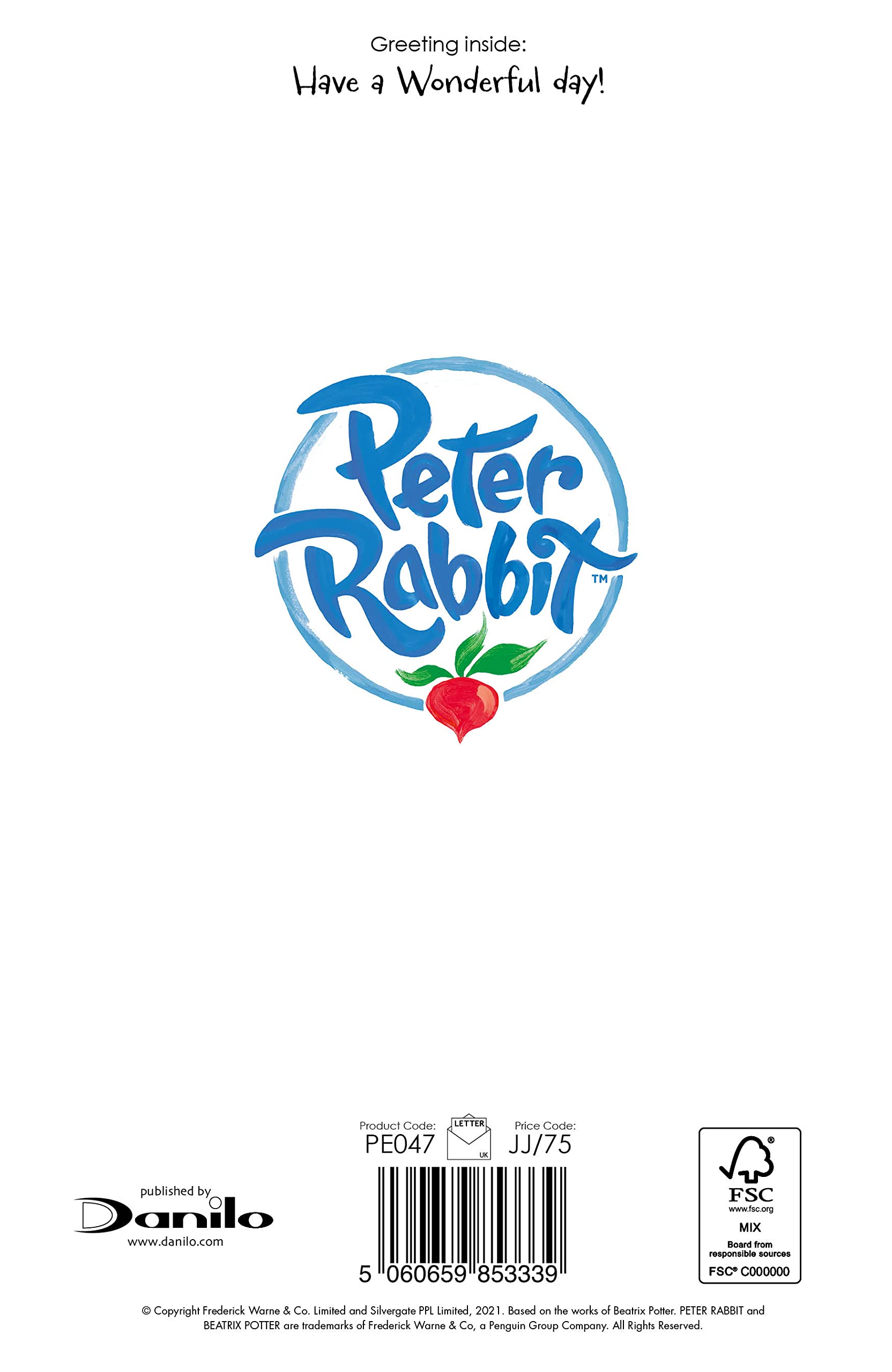 Peter Rabbit Birthday Card - Cute & Whimsical Greeting Card for Kids & Adults - 9x6 Inch Multi-Pack - Perfect for Birthdays, Parties & Special Occasions