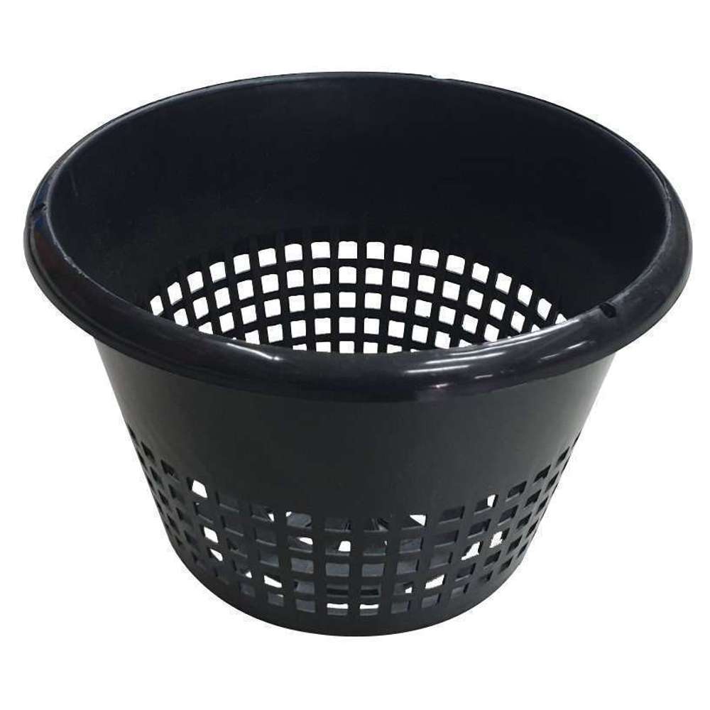 Premium Black Orchid Pot 8.7 x 5.9 x 5.5 Inches - Modern Flower Planter for Indoor Plants, Home Decor & Garden Display