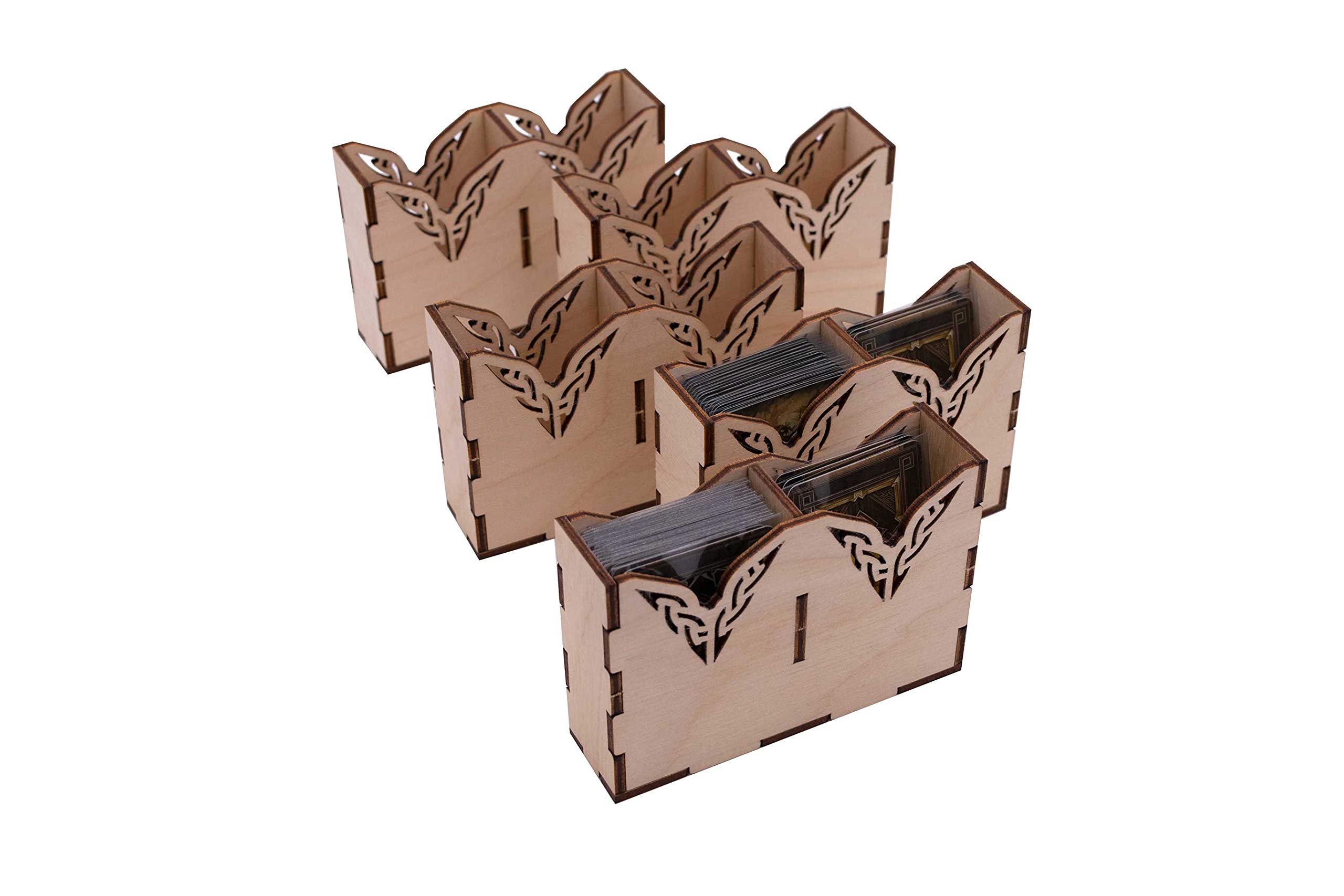 Broken Token Untold Journeys Box Organizer for Lord of The Rings: Journeys in Middle-Earth - Premium Wooden Storage Box with Multiple Trays - Board Game Accessory for Fantasy Tabletop Gaming - Perfect for Game Nights and LOTR Collectors