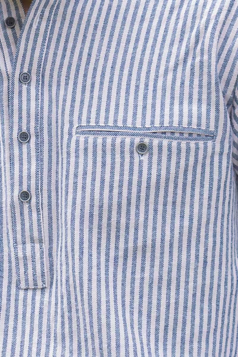Men's Classic Flannel Cotton Grandfather Shirt - Vintage Plaid Button-Up for Casual Wear, Outdoor Activities & Cozy Loungewear