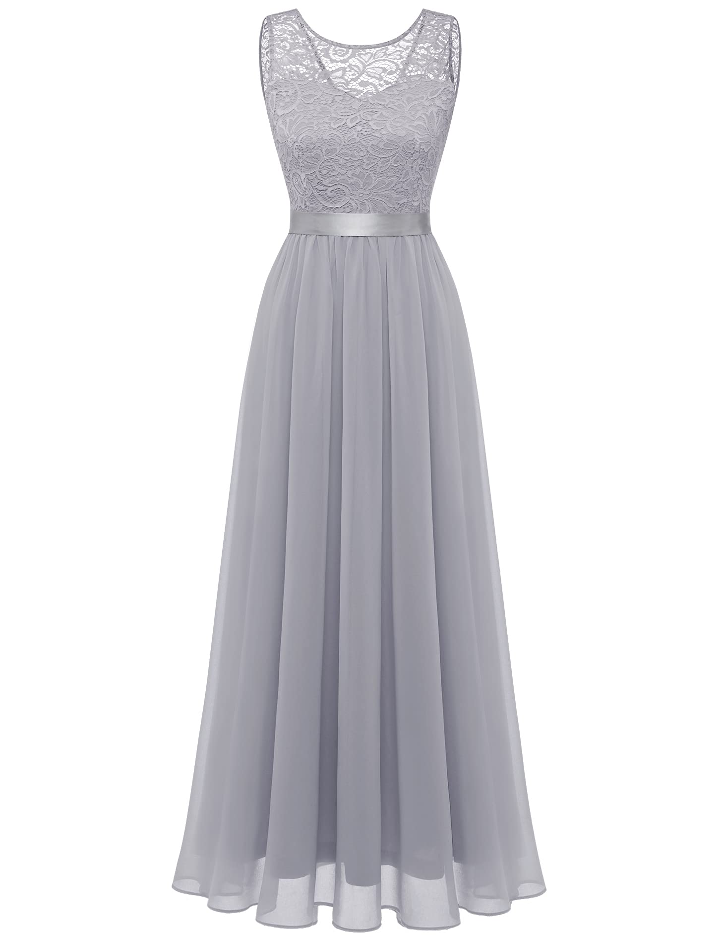 BeryLove Women's 2023 Summer Sleeveless Lace Cocktail Dress - Elegant Prom, Wedding Guest & Bridesmaid Short Dress for Parties, Receptions & Special Occasions
