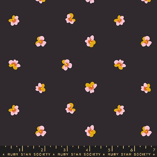 Bird Is The Word Ruby Star Society RS3083 17 Violet Soft Black Fabric - Perfect for Quilting, Home Decor & DIY Craft Projects