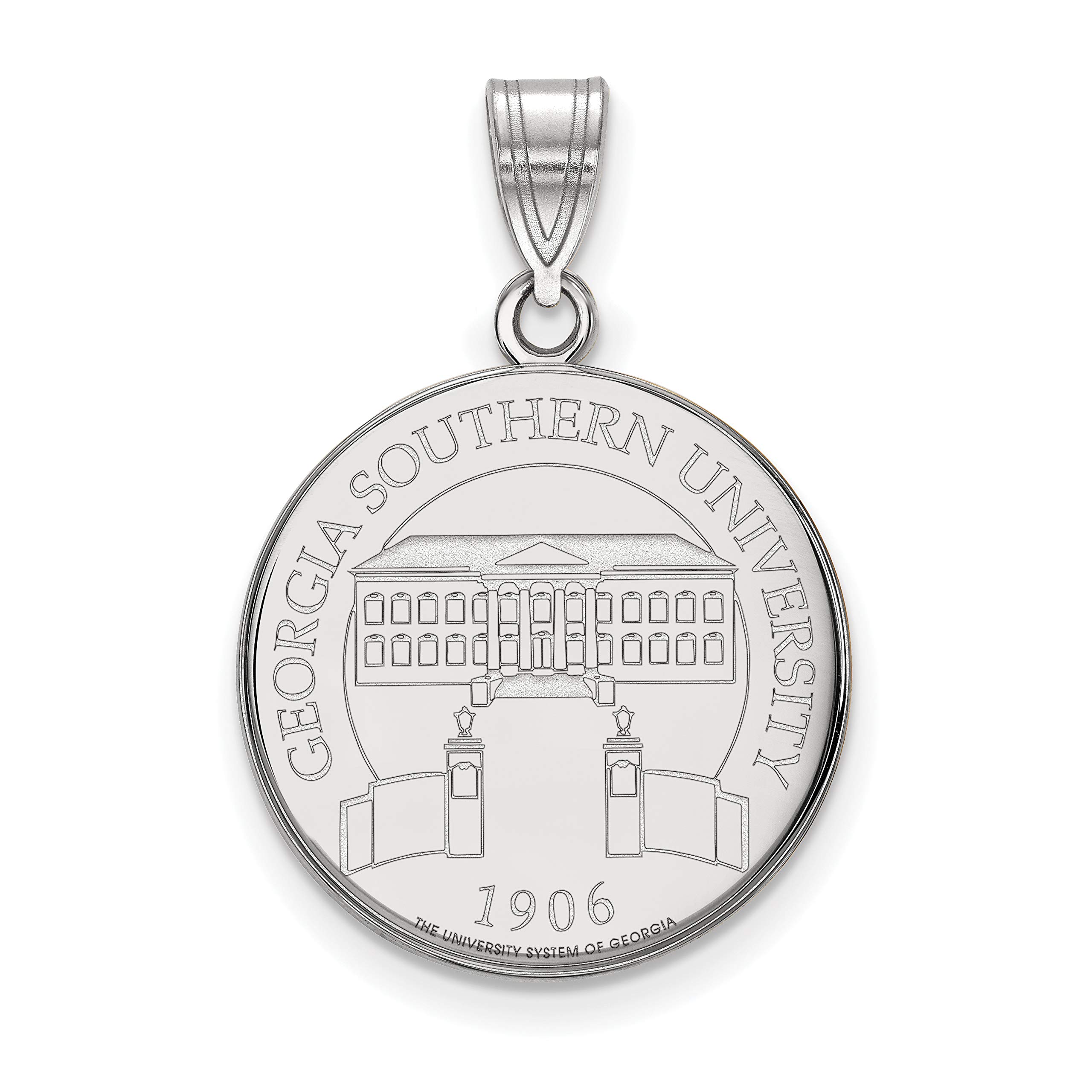 Georgia Southern University Eagles Sterling Silver School Crest Pendant - Perfect for Alumni Gifts, Graduation Jewelry & School Spirit Accessories