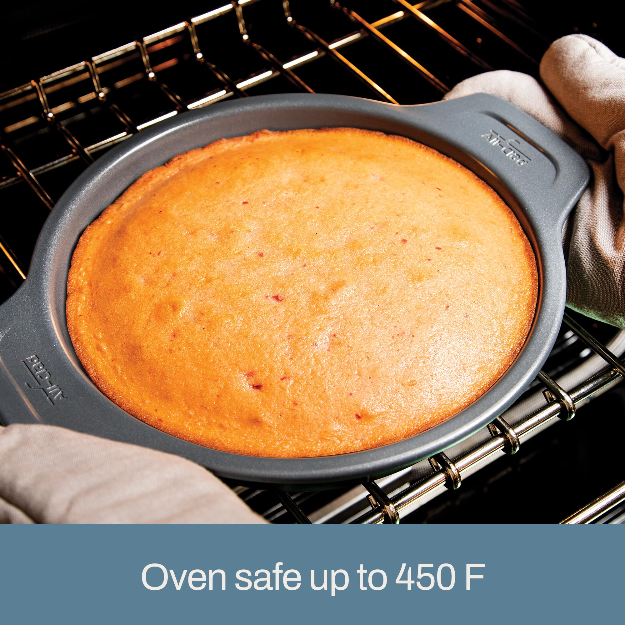 All-Clad Pro-Release Nonstick 13x9 Inch Quarter Sheet Pan - Oven Safe up to 450°F - Perfect for Baking Cookies, Muffins, Cakes & Bread - Includes Cooling Rack & Baking Set - Ideal for Home Bakers & Professional Kitchens