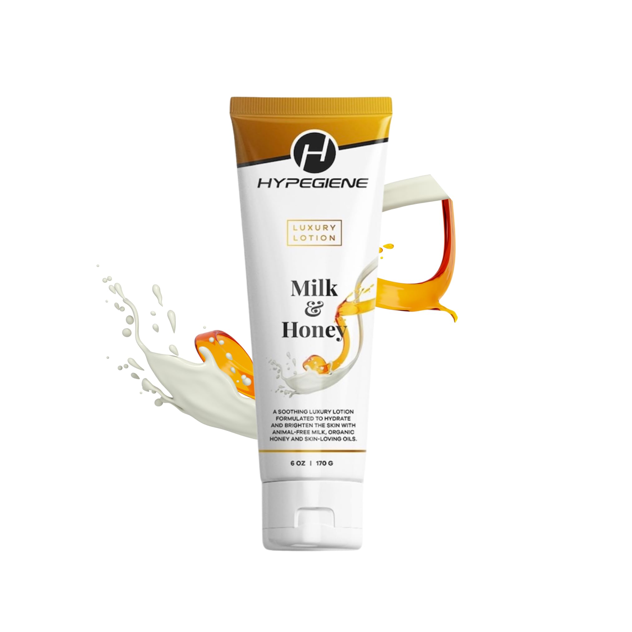 Milk & Honey Body Lotion with Vitamin E - Vegan, Cruelty Free Moisturizer for Dry Skin - Deep Hydration for All Skin Types - Honey Scented Daily Lotion (6oz) - Perfect for Home, Office & Travel Use