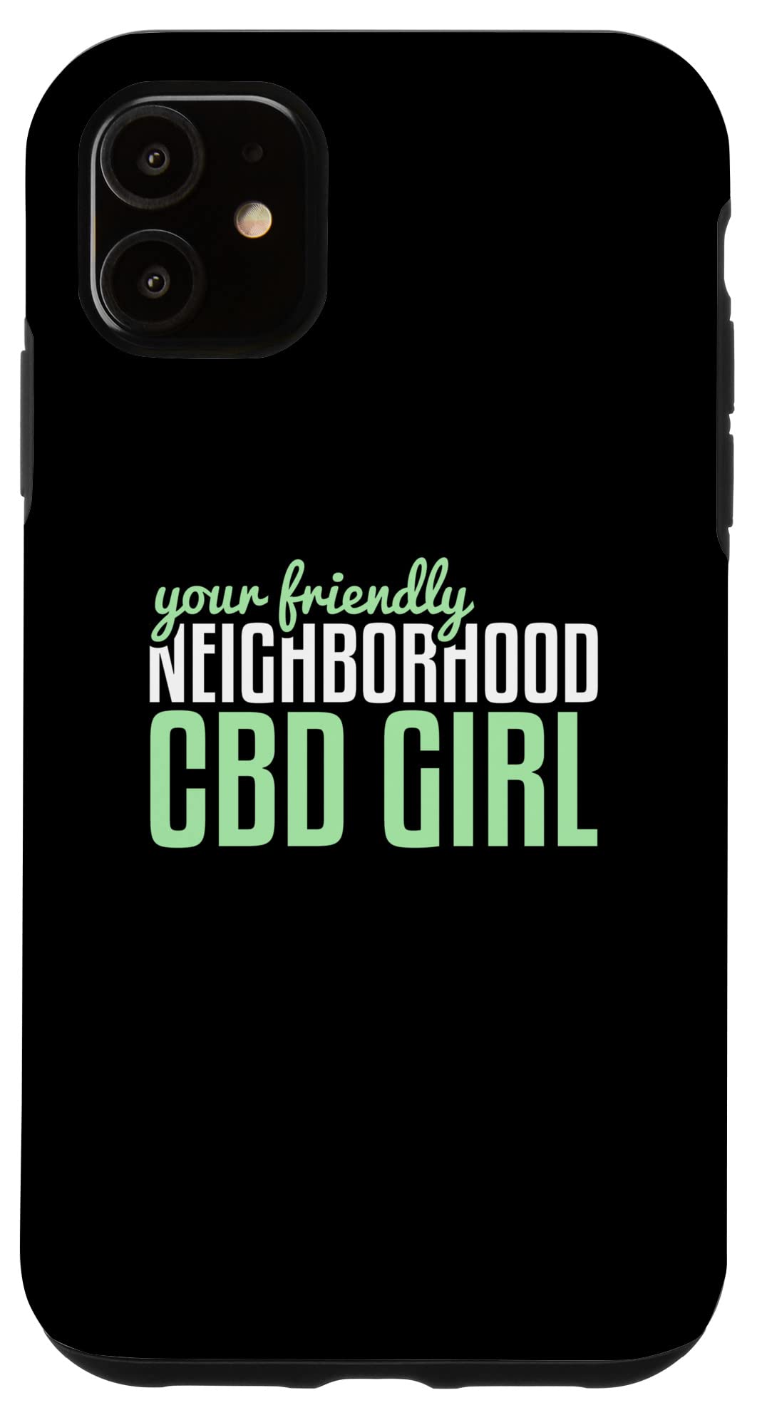 iPhone 11 Case with CBD Design - Trendy Protective Cover for Women | Perfect for Everyday Use, Work & Travel