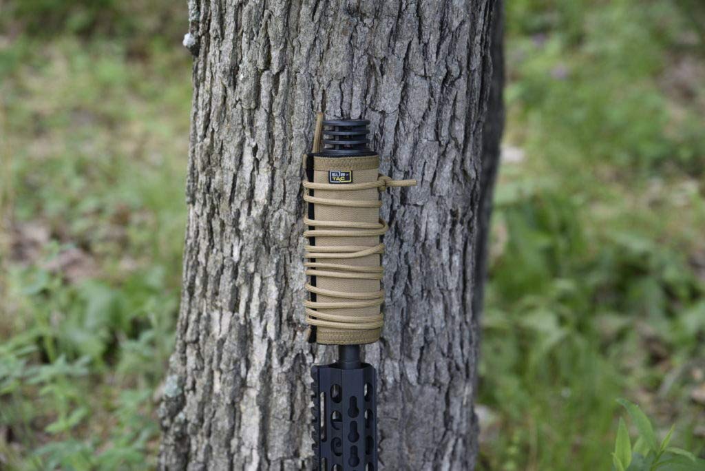 Full Auto High Temperature Alpha Suppressor Cover - 5 Inch Brown FDE - Heat Resistant Protector for Firearm Accessories - Perfect for Shooting Ranges & Tactical Training