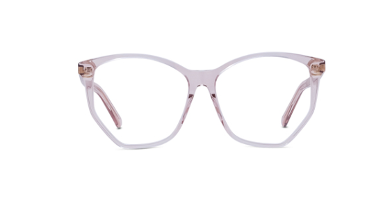 Christian Dior Spirito BI 4000 Transparent Pink Cat Eye Women's Eyeglasses - Fashionable Designer Frames for Women, Perfect for Work, Dating & Everyday Wear