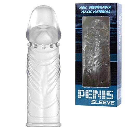 Transparent Delay Ring Stimulating Penis Sleeve - Enhance Pleasure & Prolong Performance for Couples & Solo Play - Adult Sex Toy for Men
