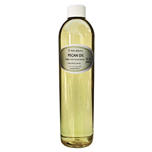 Organic Cold Pressed Pecan Oil 12 Oz - Pure, Unrefined, Rich in Antioxidants - Perfect for Cooking, Salad Dressings & Skin Care