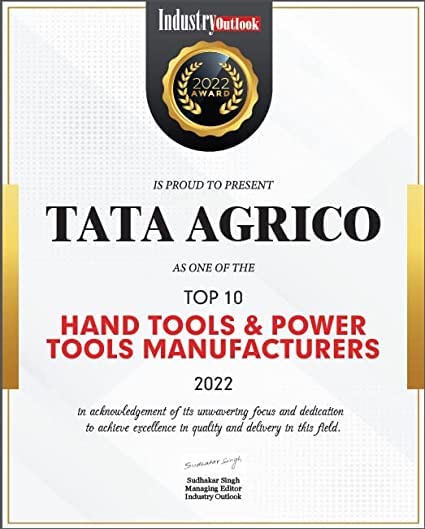 TATA Agrico Machinist Hammer with Fiber Glass Handle - 500gm | Shot Blasted & Painted for Durability | Perfect for Metalworking, Woodworking & DIY Projects
