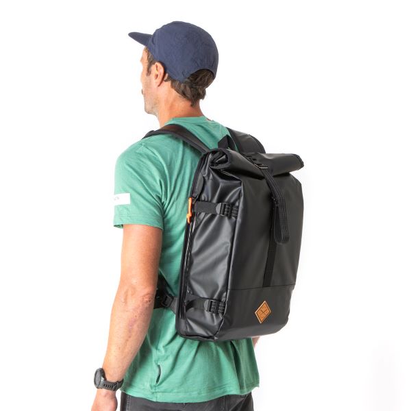 Restrap 22L Rolltop Backpack - Waterproof Cycling Commuter Backpack for Men & Women - Perfect for Biking, Hiking, and Urban Travel