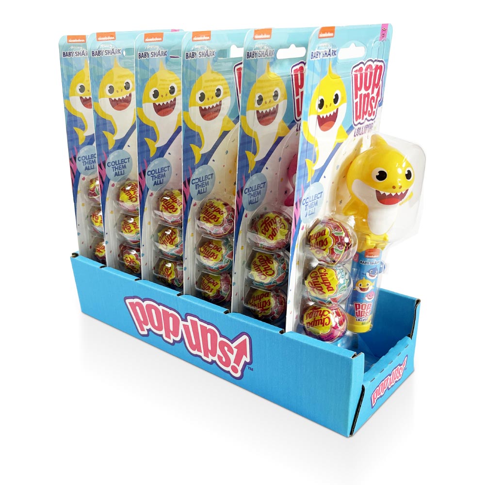 Baby Shark Gummy Candy - 6 Pack (1.26oz Each) | Fun Flix Candy Blister Cards | Perfect for Birthday Party Favors, Halloween Treats & School Snacks
