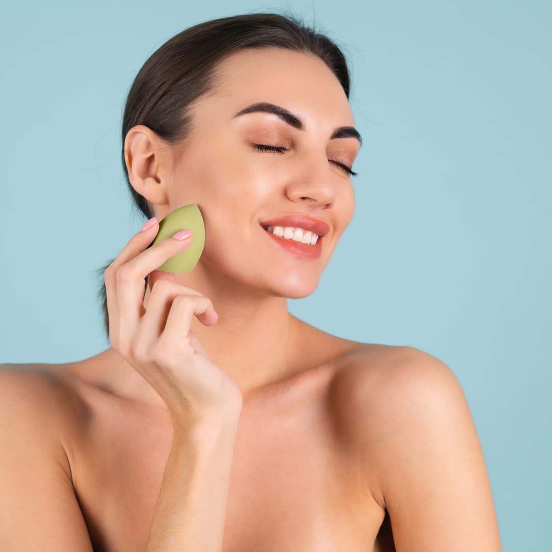 365 Nude (Skin Tone) Makeup Sponge - Soft Beauty Blender for Flawless Foundation Application, Blending & Contouring | Perfect for Everyday Makeup, Professional Use & Travel