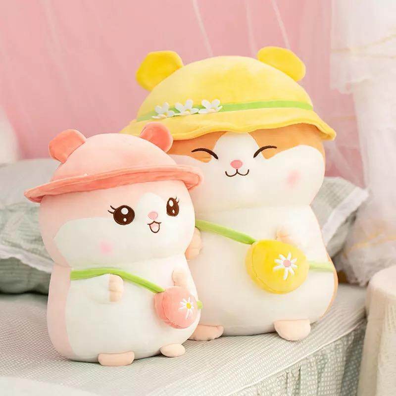 Giant Kawaii Stuffed Hamster Plush Toy - Extra Large Cute Soft Plushie for Kids, Girls & Boys | Perfect for Bedroom Decor, Gifts & Cuddling