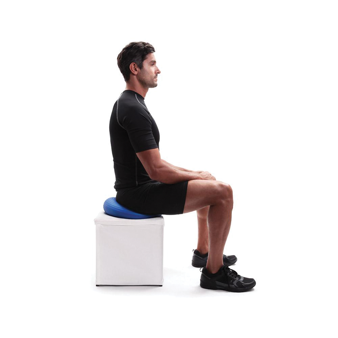 66Fit Advanced Balance Cushion & Pump - 33cm Stability Exercise Disc for Core Strength, Yoga & Physical Therapy - Home & Gym Fitness Equipment for Balance Training & Rehabilitation