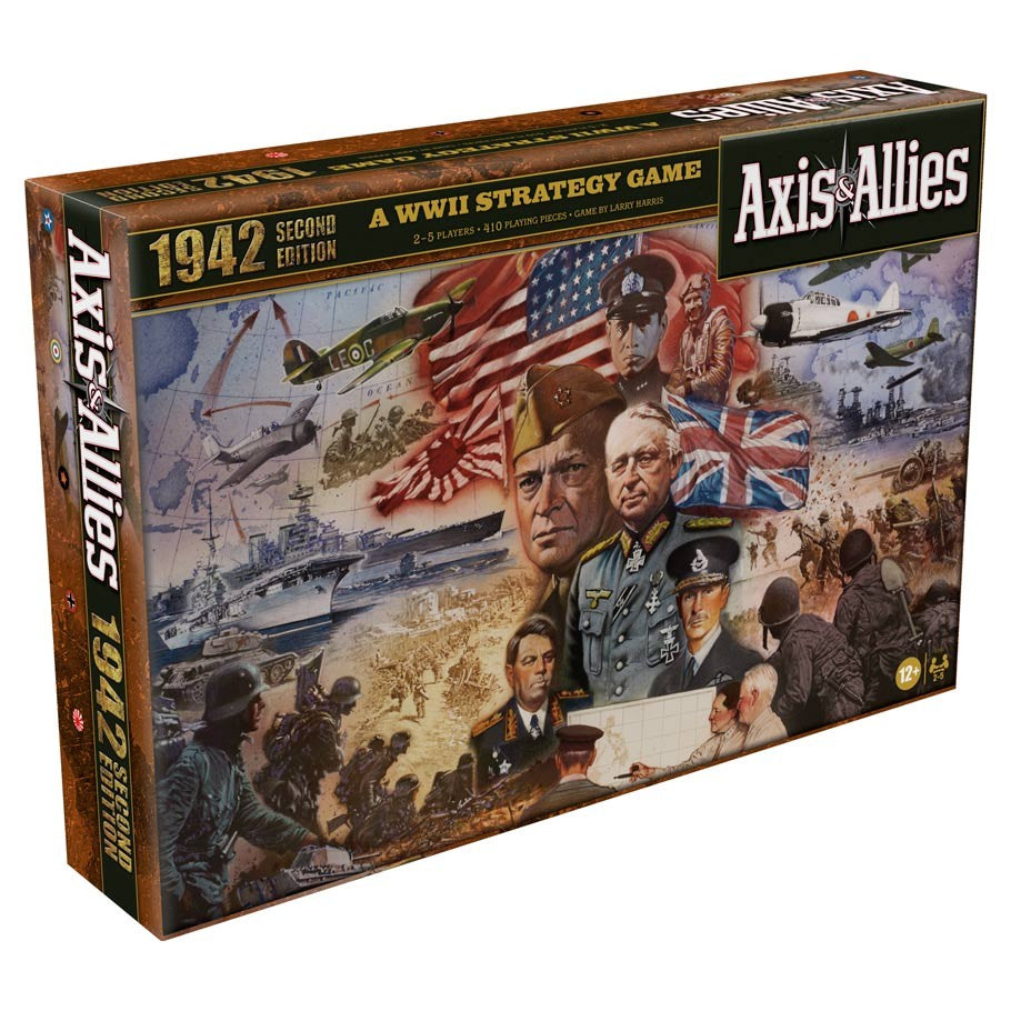 Axis and Allies 1942 (2nd Edition) - Classic WWII Strategy Board Game for Adults & Teens - Perfect for Game Nights, History Enthusiasts, and Family Gatherings