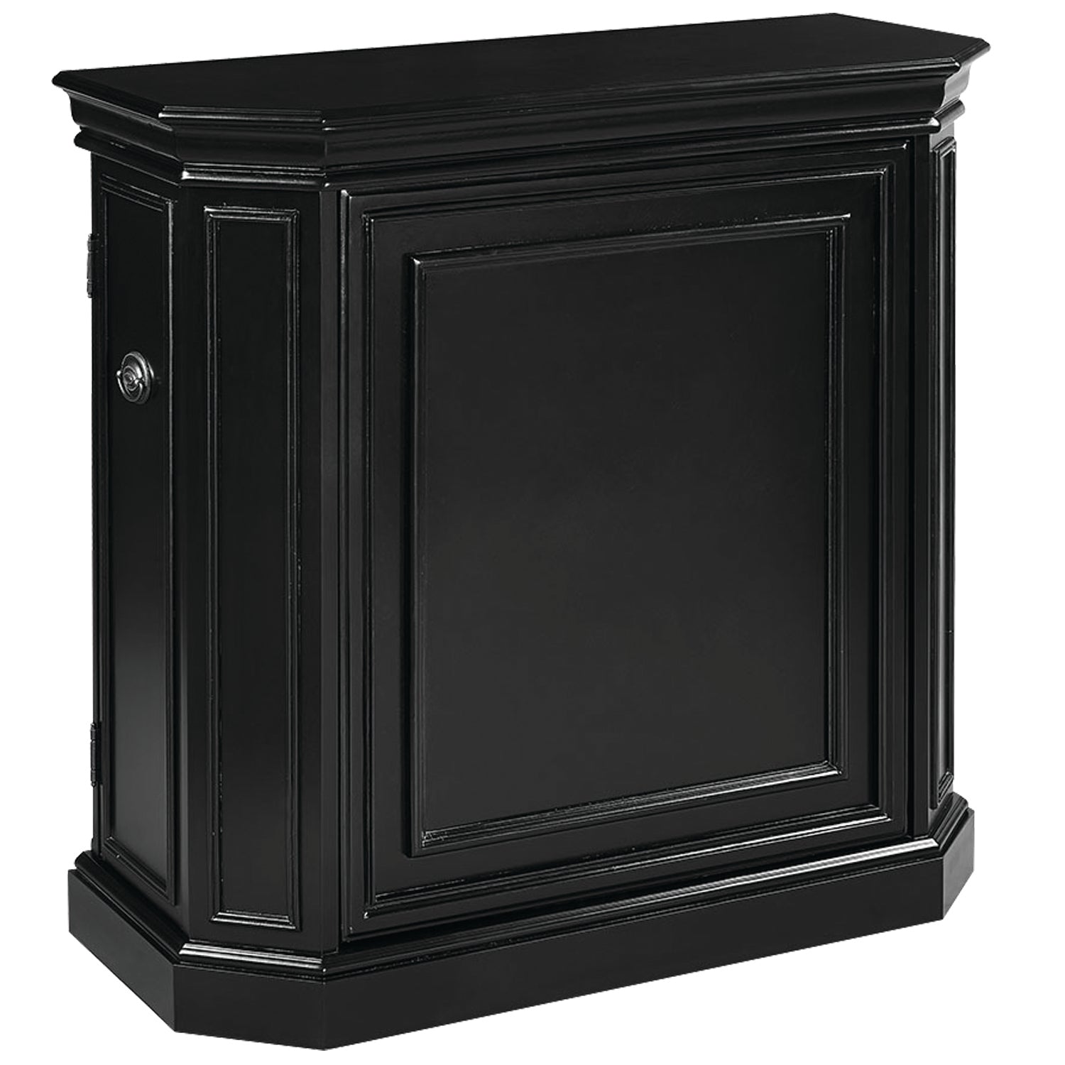Solid Wood Bar Cabinet with Interior Storage - Stylish Home Bar Furniture for Living Room, Dining Room & Entertaining | Whiskey, Wine & Glass Organizer