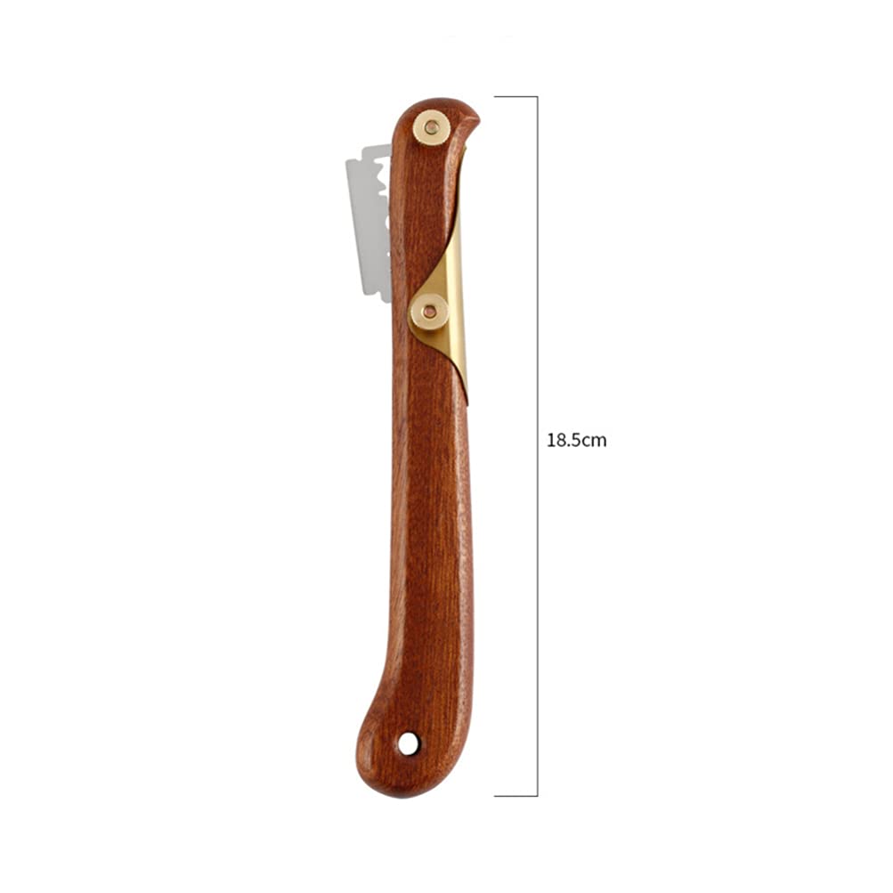 Angoily Bread Lame Tool - Professional Dough Scoring Knife with Stainless Steel Blades, Wooden Handle Baker's Kit for Perfect French Sourdough Bread Making - Ideal for Home Bakers & Artisan Bread Shops