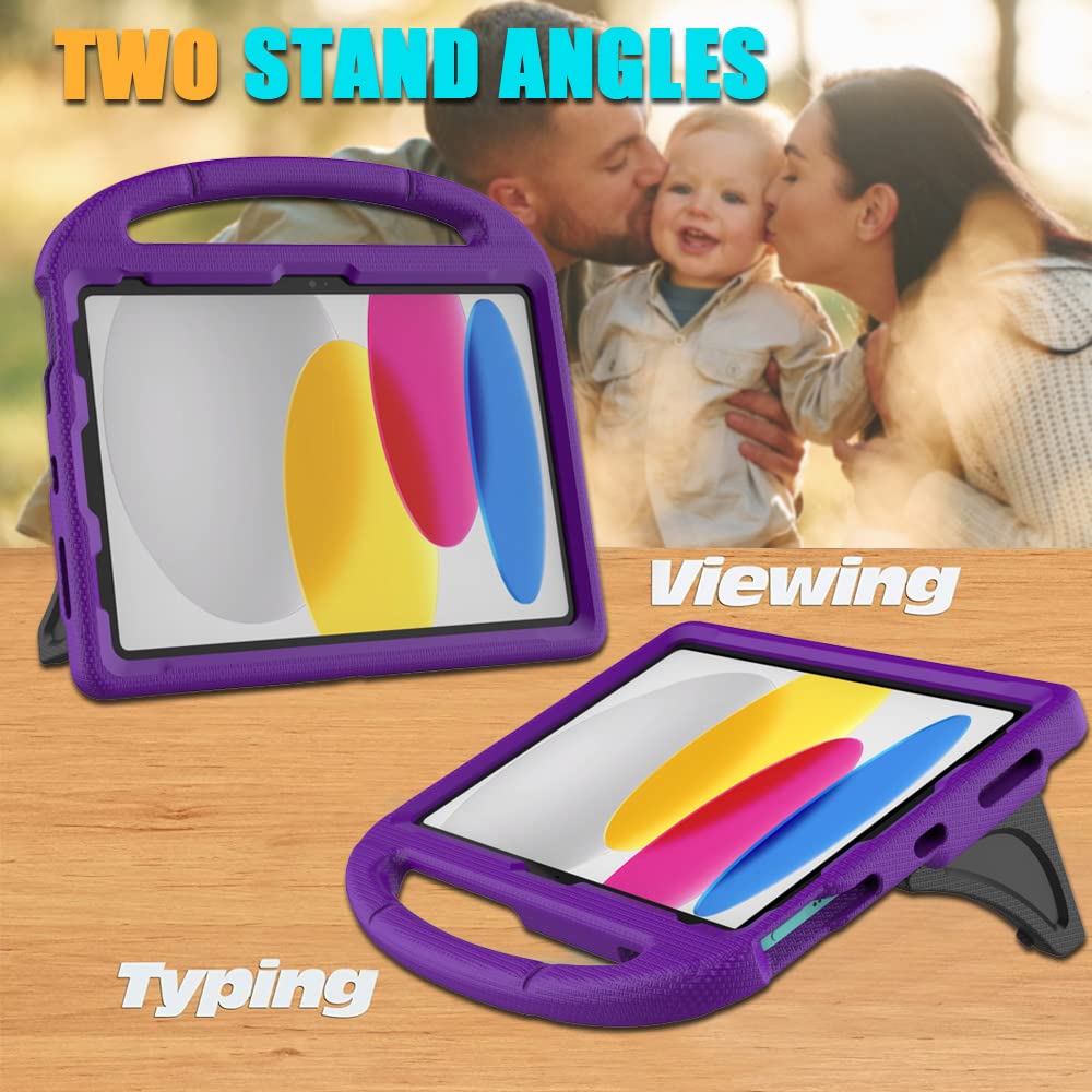 Lainergie Kids Shockproof iPad Case with Handle Stand for iPad 11th Gen (2025) / 10th Gen 10.9