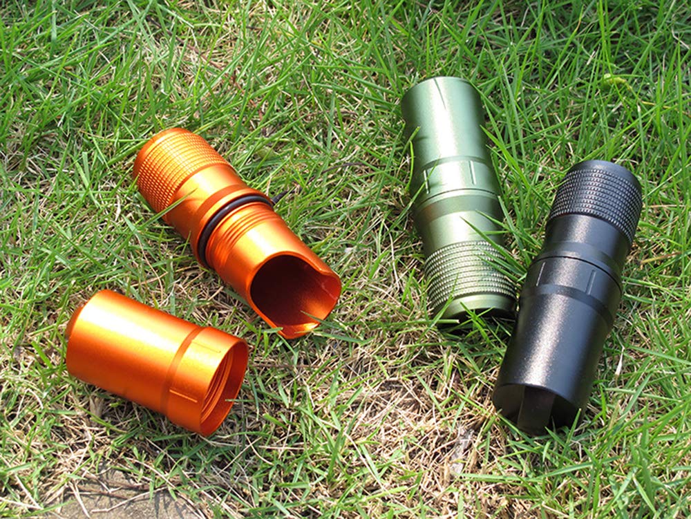 Waterproof EDC Capsule Tube - Portable Survival Waterproof Pill Container for Outdoor Adventures, Emergency Preparedness & Hiking Essentials (Green) | Compact Medicine Storage for Camping, Travel & First Aid Kits