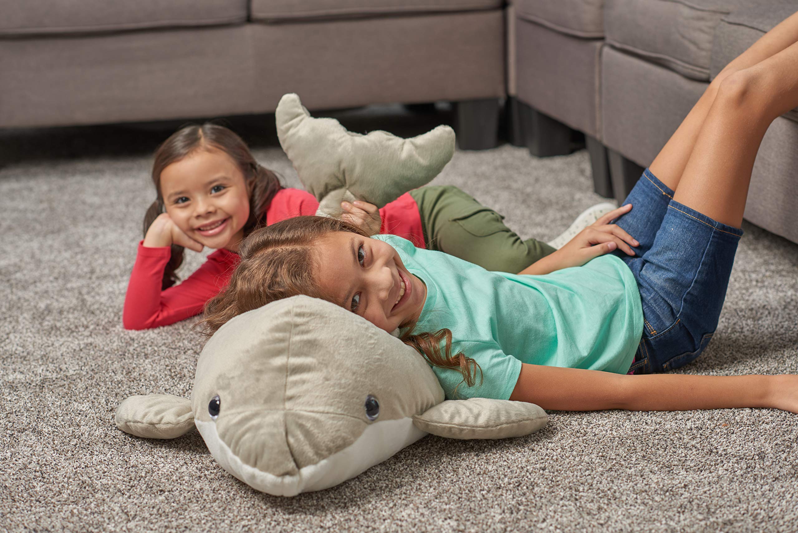 Wild Republic Jumbo Dolphin Plush Stuffed Animal - 30 Inch Giant Soft Toy for Kids, Ocean-Themed Gift for Birthdays & Nursery Decor (Cuddle Companion for Bedtime & Playtime)
