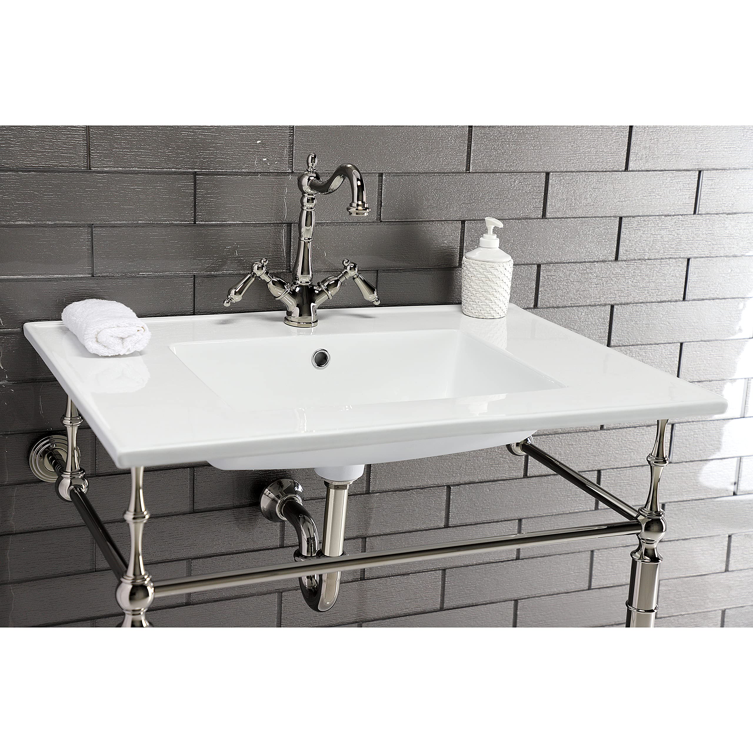 Kingston Brass LBT312271 Continental White Vanity Sink Top - Perfect for Bathroom Remodeling & Modern Home Decor