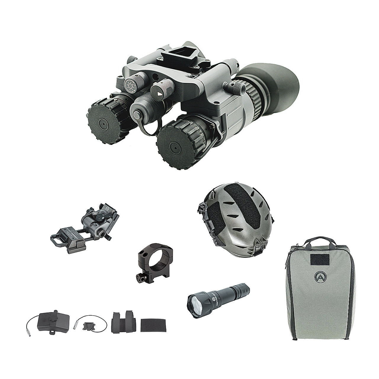 ArmaSight BNVD-40 Gen 3 Night Vision Goggles - Ultimate Kit with Ghost White Phosphor for Military, Hunting & Tactical Operations