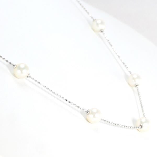 14K White Gold Pearl Necklace for Women - Elegant Freshwater Cultured Pearl Jewelry Gift for Wedding, Anniversary & Special Occasions